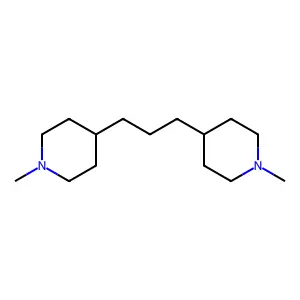 4,4'-(Propane-1,3-diyl)bis(1-methylpiperidine) structure