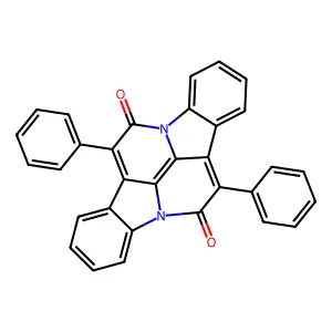 7,14-Diphenyldiindolo[3,2,1-de:3',2',1'-ij][1,5]naphthyridine-6,13-dione structure