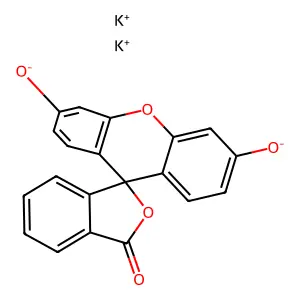 Fluorescein dipotassium structure
