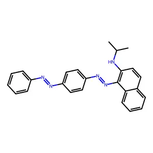 2-Naphthalenamine, N-(1-methylethyl)-1-(2-(4-(2-phenyldiazenyl)phenyl)diazenyl)- structure