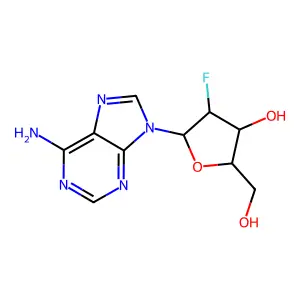 2'-Fluoro-2'-deoxyadenosine structure