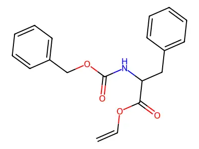 N-Benzyloxycarbonyl-DL-phenylalanine vinyl ester structure