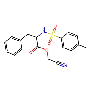 Cyanomethyl N-(4-methylbenzene-1-sulfonyl)phenylalaninate structure