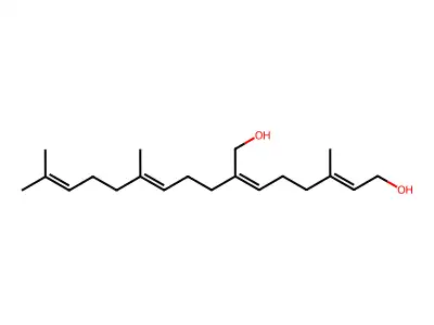 2-(4,8-Dimethylnona-3,7-dien-1-yl)-6-methylocta-2,6-diene-1,8-diol structure