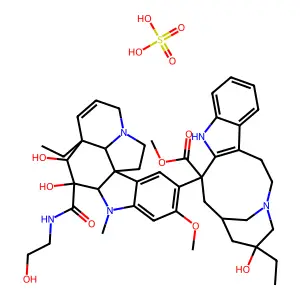 N-beta-Hydroxyethylvindesine sulfate structure