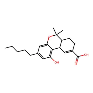 11-Nor-delta(9)-tetrahydrocannabinol-9-carboxylic acid structure