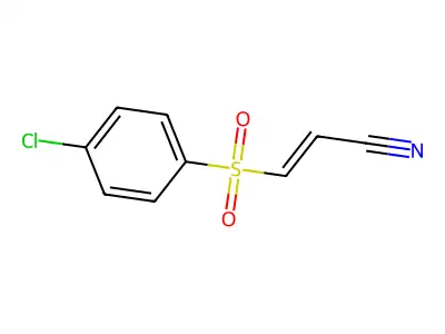 3-(4-Chlorophenyl)sulfonylprop-2-enenitrile structure