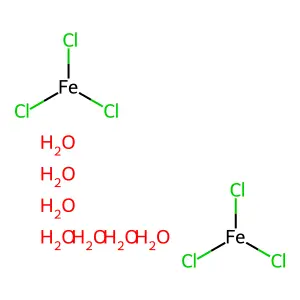 Iron chloride (FeCl3), hydrate (2:7) structure