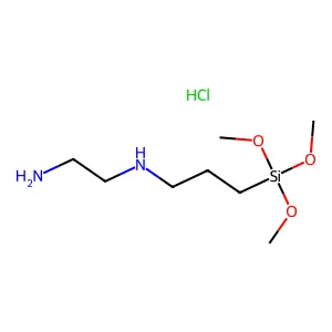 1,2-Ethanediamine, N1-(3-(trimethoxysilyl)propyl)-, hydrochloride (1:1) structure