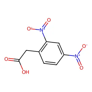 Acetic acid, (2,4-dinitrophenyl)- structure