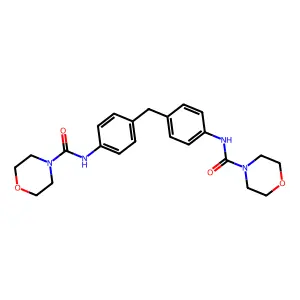 4-Morpholinecarboxamide, N,N'-(methylenedi-4,1-phenylene)bis- structure