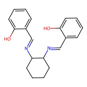 Phenol, 2,2'-[1,2-cyclohexanediylbis(nitrilomethylidyne)]bis- structure