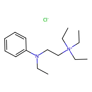 Ethanaminium, N,N,N-triethyl-2-(ethylphenylamino)-, chloride (1:1) structure