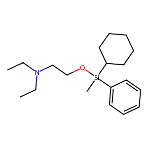 Ethylamine, 2-(cyclohexylmethylphenylsiloxy)-N,N-diethyl- structure