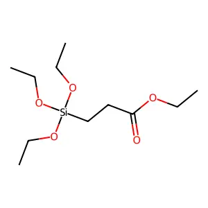 (2-Carbethoxyethyl)triethoxysilane structure