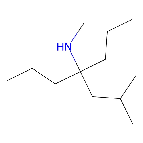 N,2-dimethyl-4-propylheptan-4-amine structure