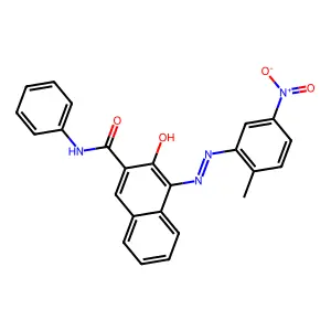 2-Naphthalenecarboxamide, 3-hydroxy-4-[(2-methyl-5-nitrophenyl)azo]-N-phenyl- structure