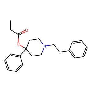 1-Phenethyl-4-phenyl-4-propionoxypiperidine structure
