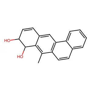 trans-7-Methylbenz(a)anthracene-8,9-dihydrodiol structure