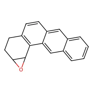 1,2-Epoxy-1,2,3,4-tetrahydrobenz(a)anthracene structure