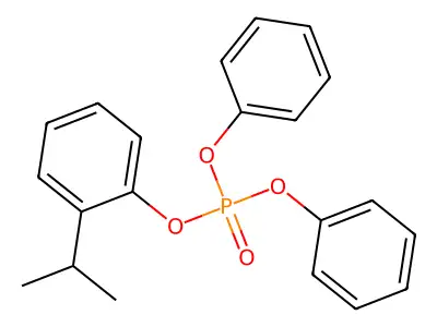 Isopropylphenyl diphenyl phosphate structure