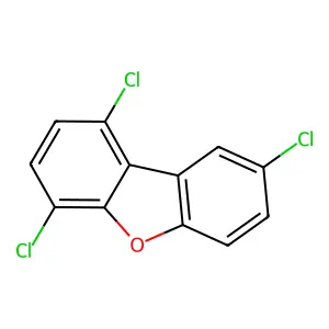 1,4,8-Trichlorodibenzofuran structure