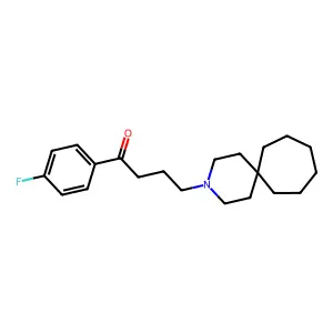 Butyrophenone, 4-(3-azaspiro(5.6)dodec-3-yl)-4'-fluoro- structure