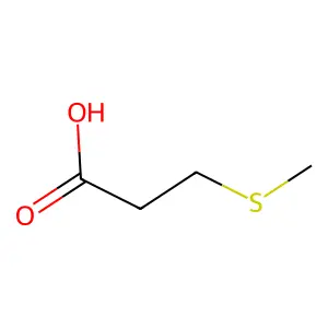 3-(Methylthio)propanoic acid structure