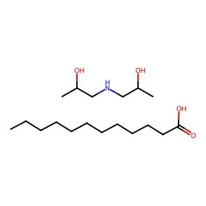 Dodecanoic acid, compd. with 1,1'-iminobis(2-propanol) (1:1) structure