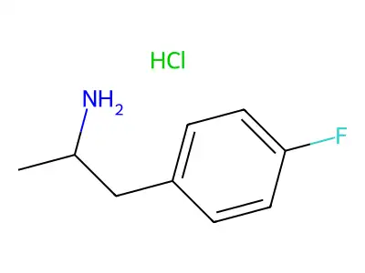 4-Fluoroamphetamine hydrochloride structure