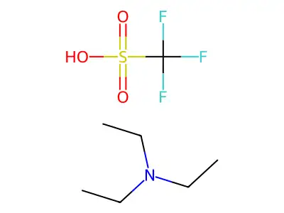Methanesulfonic acid, 1,1,1-trifluoro-, compd. with N,N-diethylethanamine (1:1) structure
