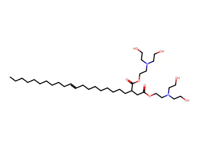 Bis[2-[bis(2-hydroxyethyl)amino]ethyl] 2-icos-9-enylbutanedioate structure