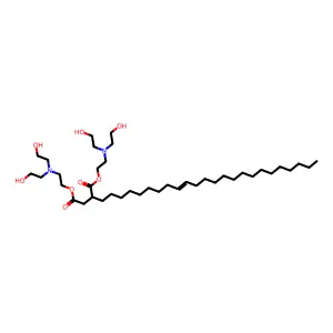 Butanedioic acid, tetracosenyl-, bis[2-[bis(2-hydroxyethyl)amino]ethyl] ester structure