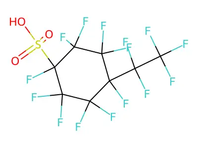 Perfluoro-4-ethylcyclohexane structure