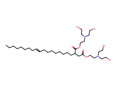 Bis[2-[bis(2-hydroxyethyl)amino]ethyl] 2-octadec-9-enylbutanedioate structure