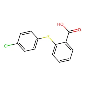 Benzoic acid, 2-[(4-chlorophenyl)thio]- structure