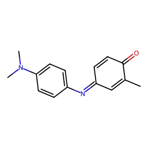 4-(4-(Dimethylamino)phenylimino)-2-methyl-2,5-cyclohexadien-1-one structure