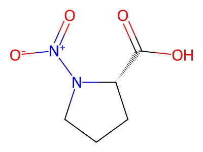 1-Nitroproline, l- structure