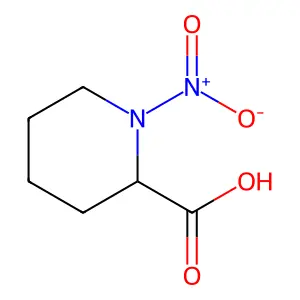 2-Piperidinecarboxylic acid, 1-nitro-, DL- structure