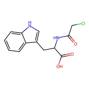 N-(2-Chloroacetyl)-L-tryptophan structure