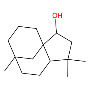 3a,7-Methano-3aH-cyclopentacycloocten-3-ol, decahydro-1,1,7-trimethyl- structure