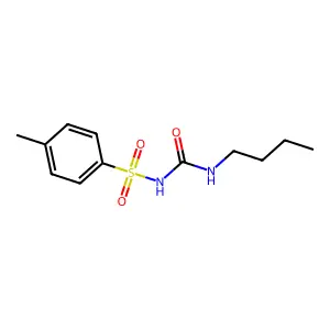Tolbutamide structure