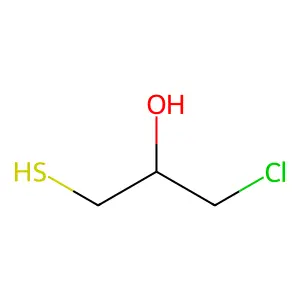 1-Chloro-3-mercapto-2-propanol structure