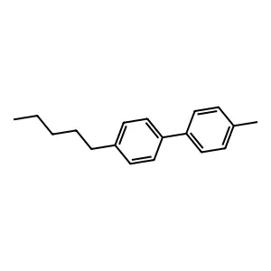 1,1'-Biphenyl, 4-methyl-4'-pentyl- structure