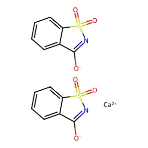 Calcium saccharin structure