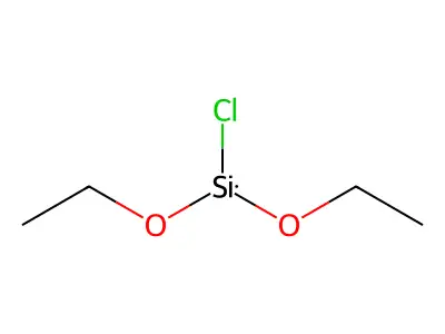 Diethoxychlorosilane structure