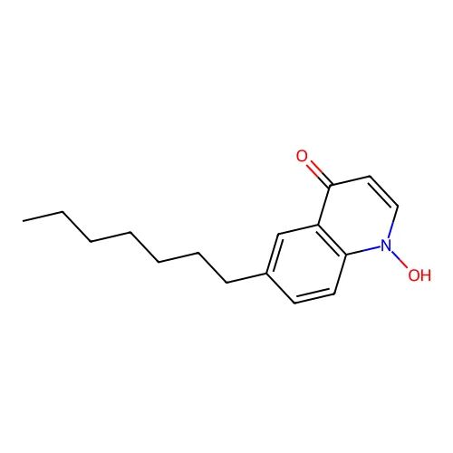 6-Heptyl-1-hydroxyquinolin-4(1h)-one structure