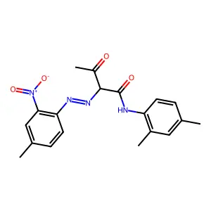 N-(2,4-Dimethylphenyl)-2-[2-(4-methyl-2-nitrophenyl)diazenyl]-3-oxobutanamide structure