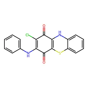 3-Anilino-2-chloro-1H-phenothiazine-1,4(10H)-dione structure