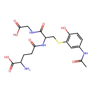 3-(glutathion-S-yl)acetaminophen structure